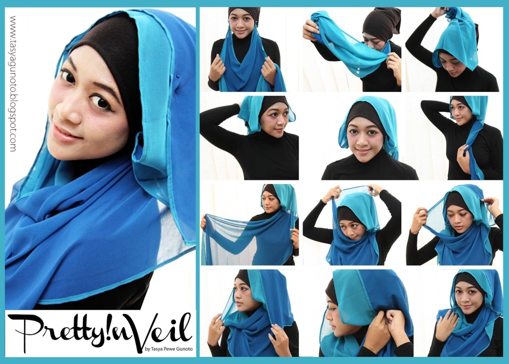 Hijab Tutorial Kerudung Segi Empat Untuk Wajah Bulat